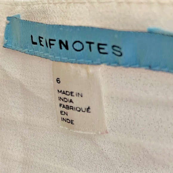 Anthropologie Leifnotes Southern Exposure Yellow Eyelet Dress Size 6 - Picture 10 of 11